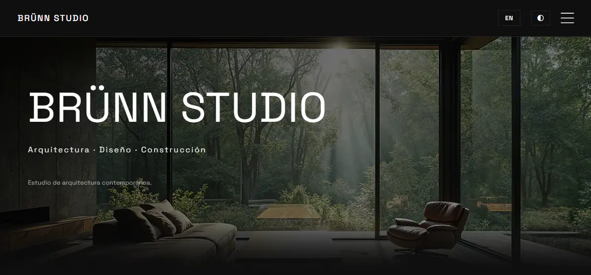 BRÜNN STUDIO - Architecture Digital Portfolio Demo